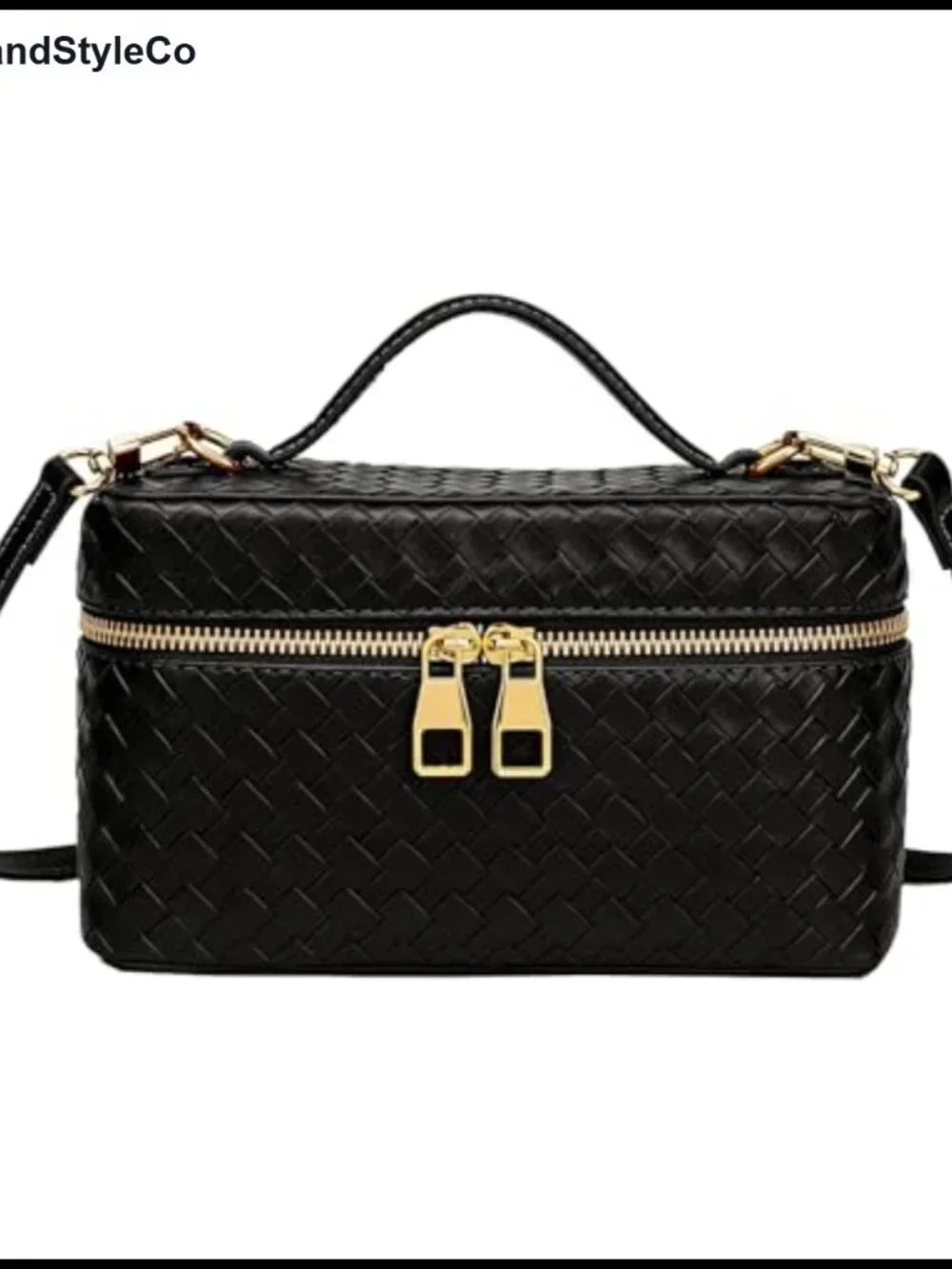 Mini Square Box Satchel PU Leather Crossbody Bag Detachable Strap Women